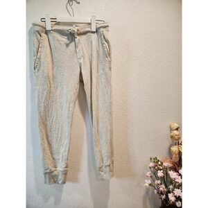 Nike Sportswear Jogger Sweatpants Small Gray Drawstring Waist Cuffed Inseam 23.5